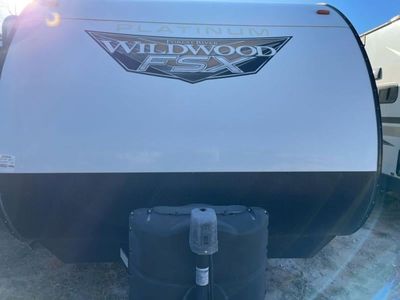 2022 Forest River RV Wildwood FSX — front three-quarter view