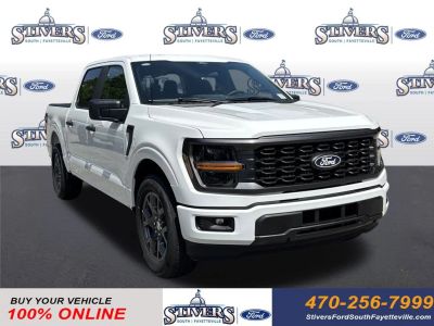 2026 Ford F-150 STX in White — front three-quarter view