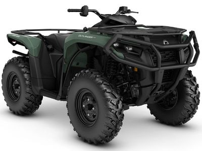2026 Can-Am Outlander PRO HD7 in Compass Green — front three-quarter view