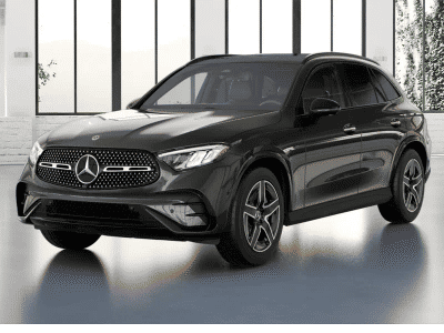 2026 Mercedes-Benz GLC 300 in Graphite Grey Metallic — front three-quarter view