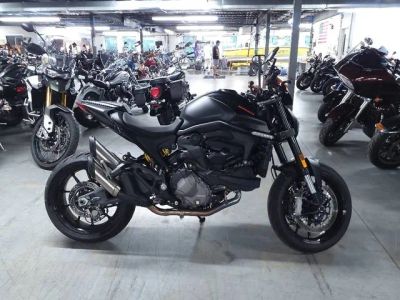 2023 Ducati Monster Dark Stealth — front three-quarter view