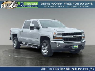 2018 Chevrolet Silverado 1500 LT LT1 in Silver Ice Metallic — front three-quarter view