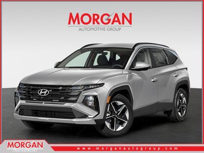 2026 Hyundai TUCSON SEL in Shimmering Silver — front three-quarter view