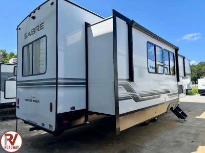 2027 Forest River RV Sabre — rear three-quarter view