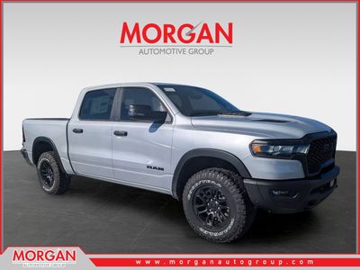 2026 Ram 1500 Rebel in Silver — front three-quarter view