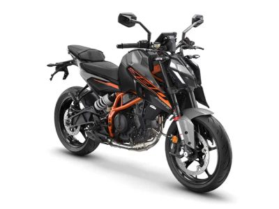 2026 KTM 390 Duke — front three-quarter view