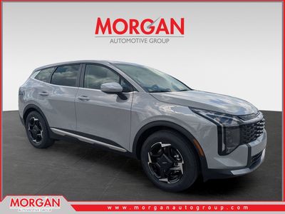 2026 Kia Sportage EX in Wolf Gray — front three-quarter view
