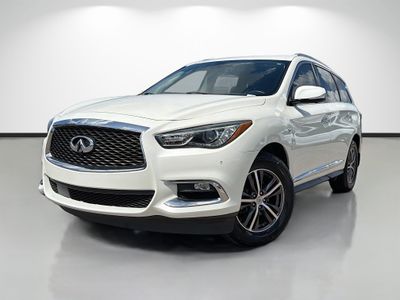 2017 INFINITI QX60 Base in Majestic White — front three-quarter view