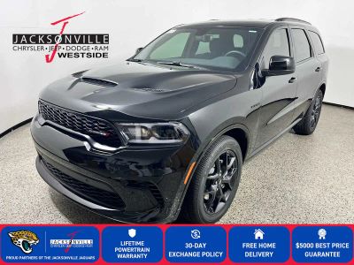 2026 Dodge Durango GT HEMI V8 in Diamond Black Clear-Coat Exterior Paint — front three-quarter view