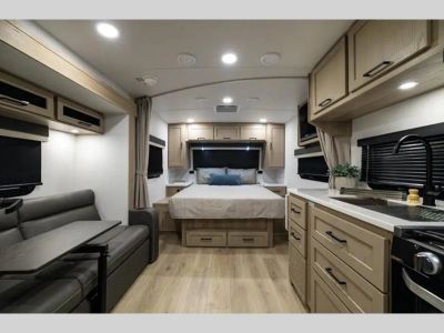 2027 Forest River RV Flagstaff Micro Lite — rear three-quarter view