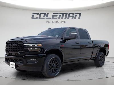 2026 RAM 2500 Limited in Diamond Black Crystal Pearl-Coat Exterior Paint — front three-quarter view