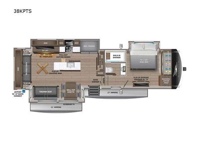 2026 Jayco Pinnacle — rear three-quarter view