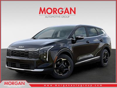 2026 Kia Sportage EX in Ebony Black — front three-quarter view