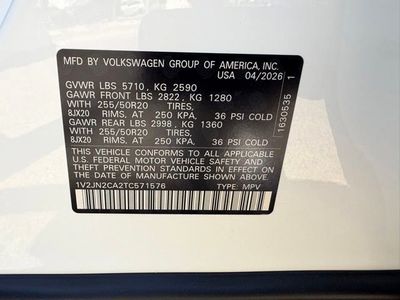 2026 Volkswagen Atlas — photo 25 view
