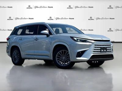 2025 Lexus TX 350 in Celestial Silver Metallic — front three-quarter view