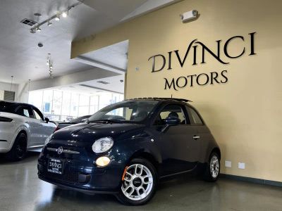 2015 FIAT 500 in Blue — front three-quarter view