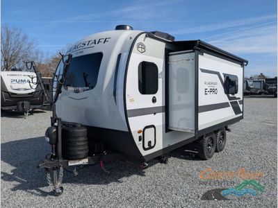 2026 Forest River Flagstaff E-Pro — rear three-quarter view