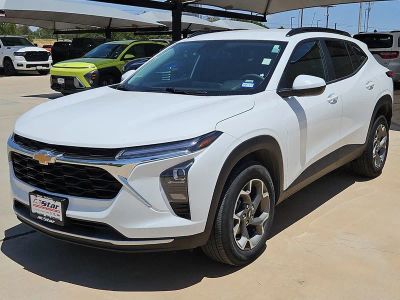 2026 Chevrolet Trax LT in Summit White — front three-quarter view