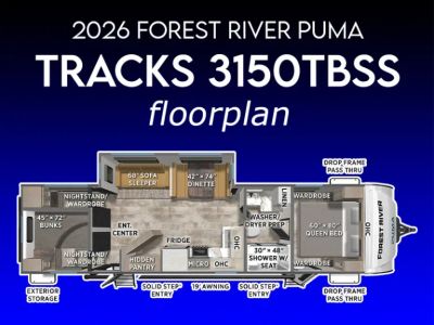 2026 FOREST RIVER PUMA — rear three-quarter view