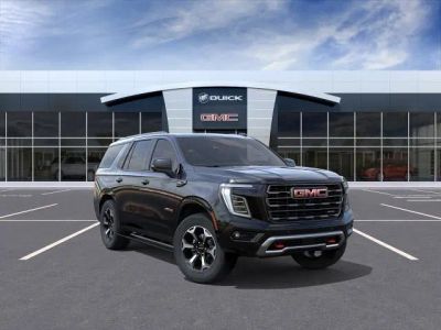 2026 GMC Yukon AT4 Ultimate in Onyx Black — front three-quarter view