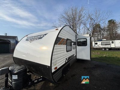2022 Forest River Wildwood — rear three-quarter view