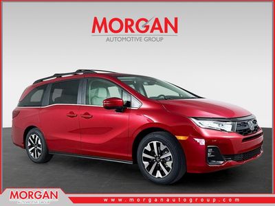 2026 Honda Odyssey EX-L in Radiant Red Metallic II — front three-quarter view