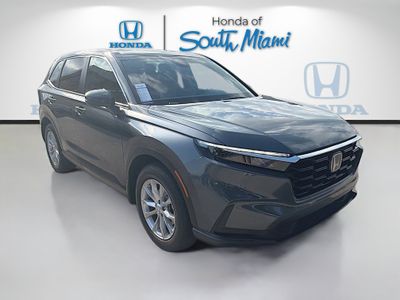 2025 Honda CR-V EX in sparkle silver alloy metallic — front three-quarter view