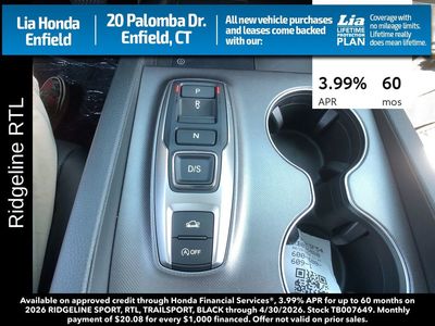 2026 Honda Ridgeline RTL - Photo 21