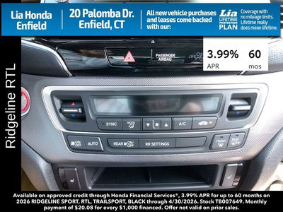 2026 Honda Ridgeline RTL - Photo 20