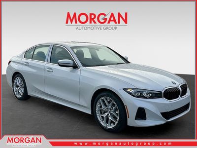 2026 BMW 3 Series 330i in White — front three-quarter view