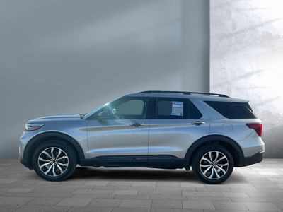 2020 Ford Explorer — rear three-quarter view