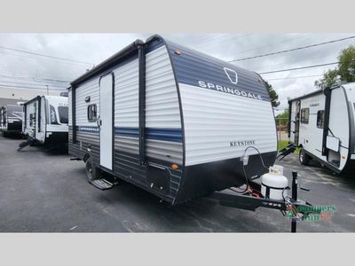 2026 Keystone RV Springdale Mini — rear three-quarter view