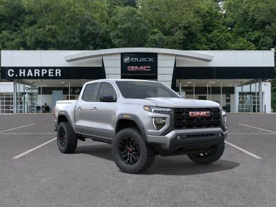 2026 GMC Canyon Elevation in Sterling Metallic — front three-quarter view