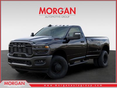 2026 Ram 3500 Tradesman in Black — front three-quarter view