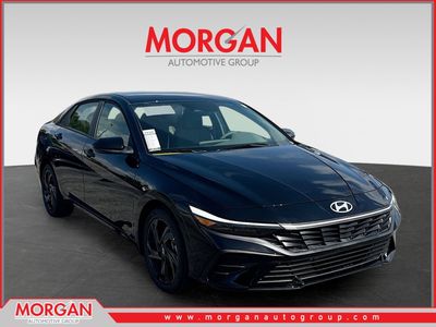 2026 Hyundai ELANTRA SEL Sport in Abyss Black — front three-quarter view