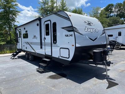 2026 Jayco Jay Flight SLX — front three-quarter view