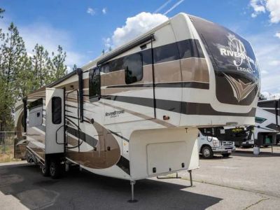 2021 Forest River Riverstone 391FSK — front three-quarter view