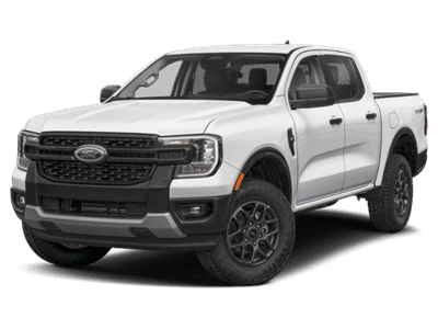 2026 Ford Ranger XLT in White — front three-quarter view