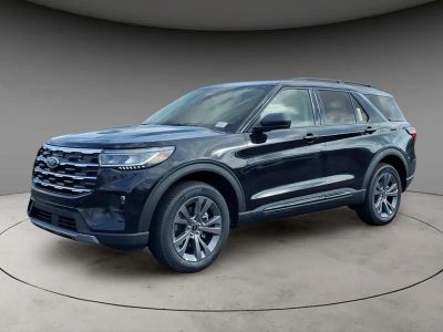 2026 Ford Explorer Active in Black Metallic — front three-quarter view