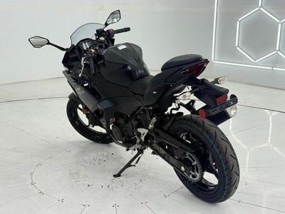 2026 Kawasaki Ninja 500 Metallic Flat Spark Black — engine compartment view