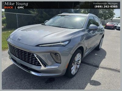 2026 Buick Envision Avenir in Moonstone Gray Metallic — front three-quarter view
