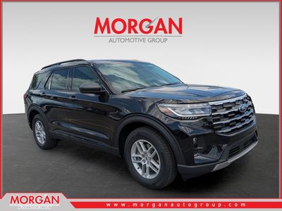 2026 Ford Explorer Active in Black — front three-quarter view