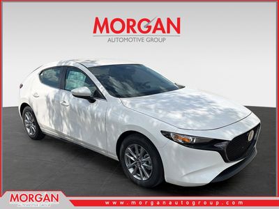 2026 Mazda Mazda3 Hatchback 3 2.5 S in Snowflake White Pearl Mica — front three-quarter view