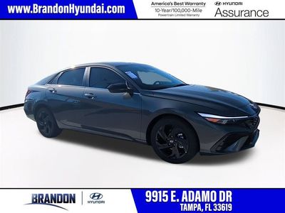 2026 Hyundai ELANTRA SEL Sport in Gray — front three-quarter view