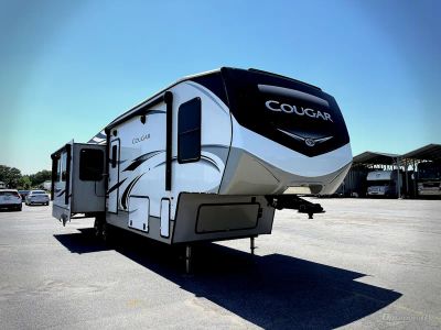 2022 Keystone Cougar — front three-quarter view