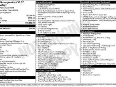 2019 Volkswagen Atlas 3.6L V6 SE W/Technology - Photo 3