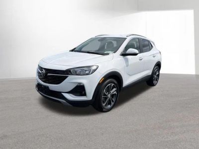 2023 Buick Encore GX Select in Summit White — front three-quarter view