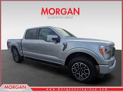 2023 Ford F-150 Lariat in Silver — front three-quarter view