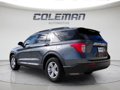 2020 Ford Explorer — rear three-quarter view