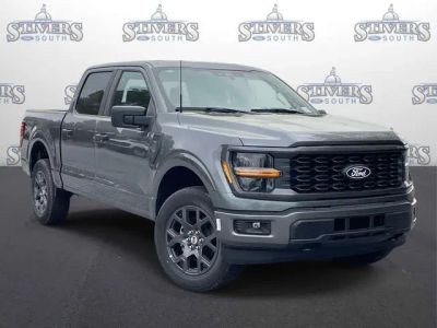 2026 Ford F-150 STX in Gray — front three-quarter view